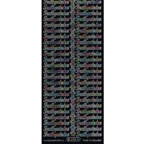 Stickers Peel Of Indbydelse Multifarvet