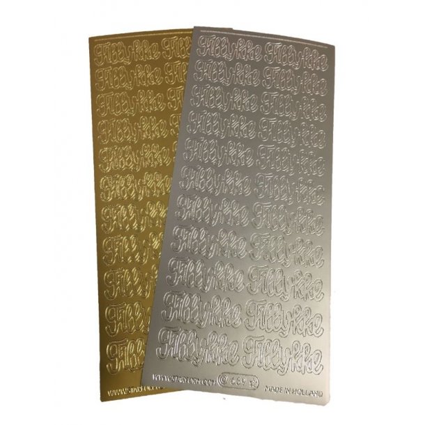  Stickers Peel Of Tillykke 