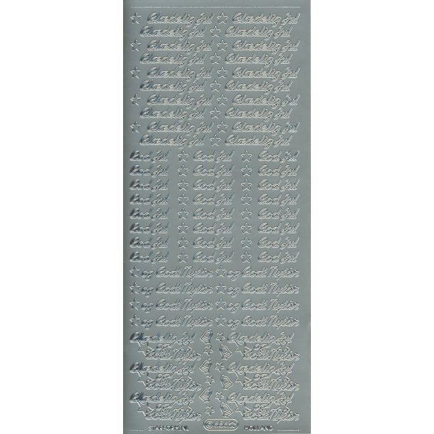 Stickers Peel Off - Gldelig Jul Slv - 656
