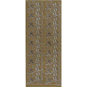 Stickers Peel Of Konfirmation Guld