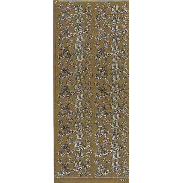 Stickers Peel Of Konfirmation Guld