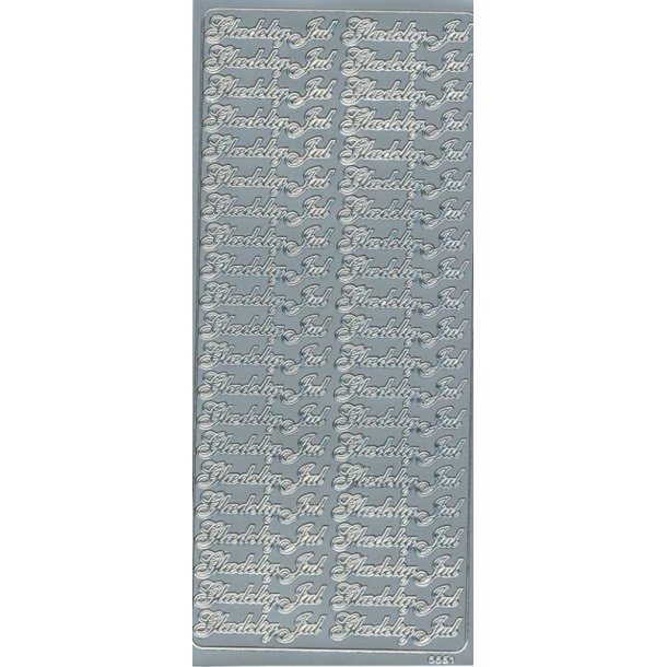 Stickers Peel Off - Gldelig Jul Slv - 6651