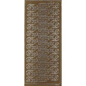 Stickers Peel Of Konfirmation Guld