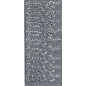 Stickers Peel Off - Gldelig Jul Slv - 6698
