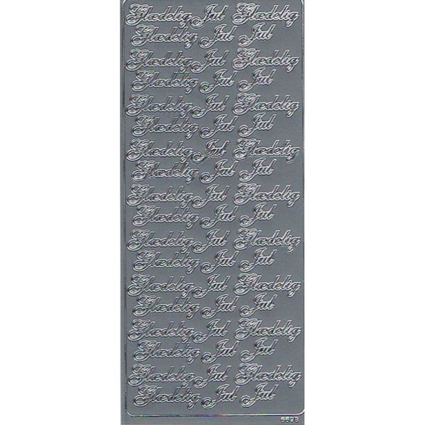 Stickers Peel Off - Gldelig Jul Slv - 6698