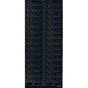  Stickers Peel Off Bryllup Sort - 7021