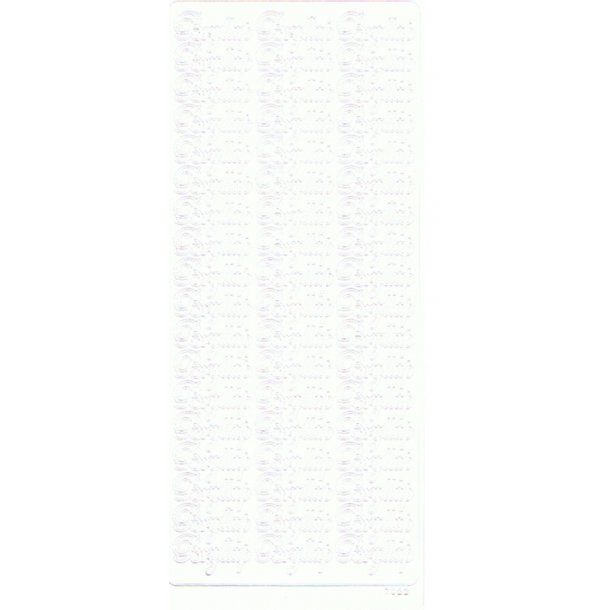 Stickers Peel Off Bryllup Hvid - 7022