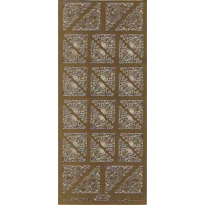 Stickers Peel Of Hjrner Guld 2str. - 844