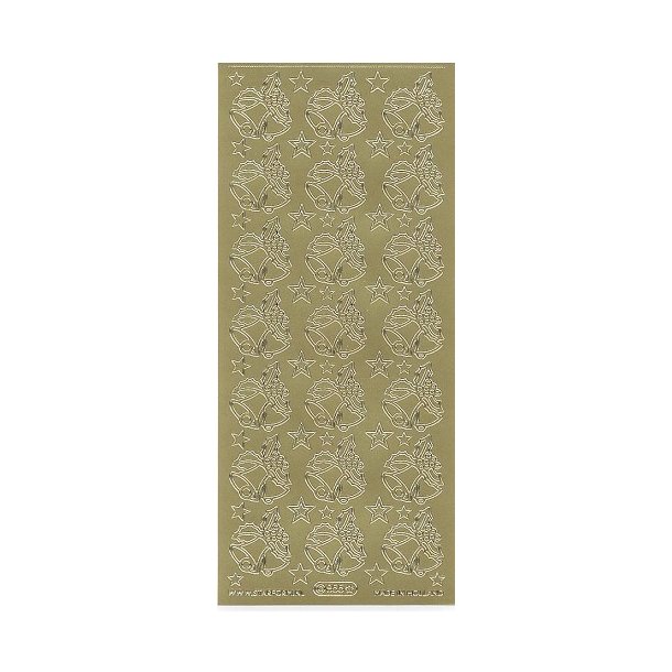 Stickers Peel Of Juleklokker Guld - 855
