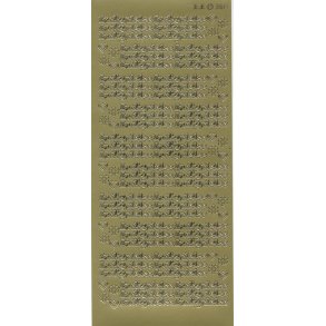 Stickers Peel Of Indbydelse Guld 3611