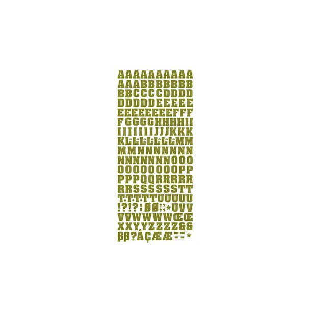 Stickers Peel Of Bogstaver Guld