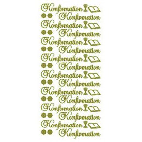 Stickers Peel Of Konfirmation Guld