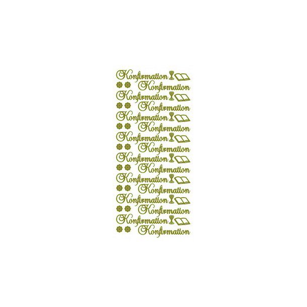 Stickers Peel Of Konfirmation Guld