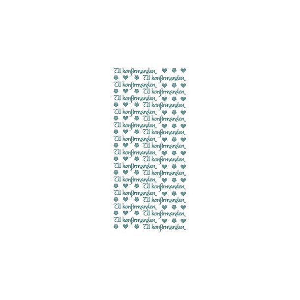 Stickers Peel Of Til Konfirmanden Slv