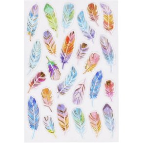 Stickers GLOSSY Fjer