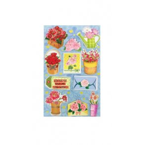 Stickers 3D Handmade blomster