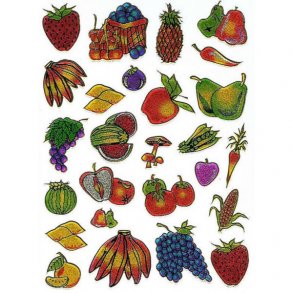 Stickers frugt