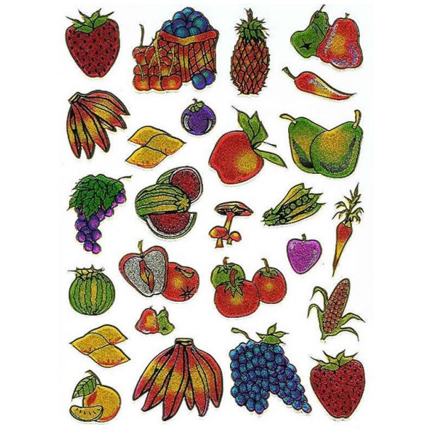 Stickers frugt