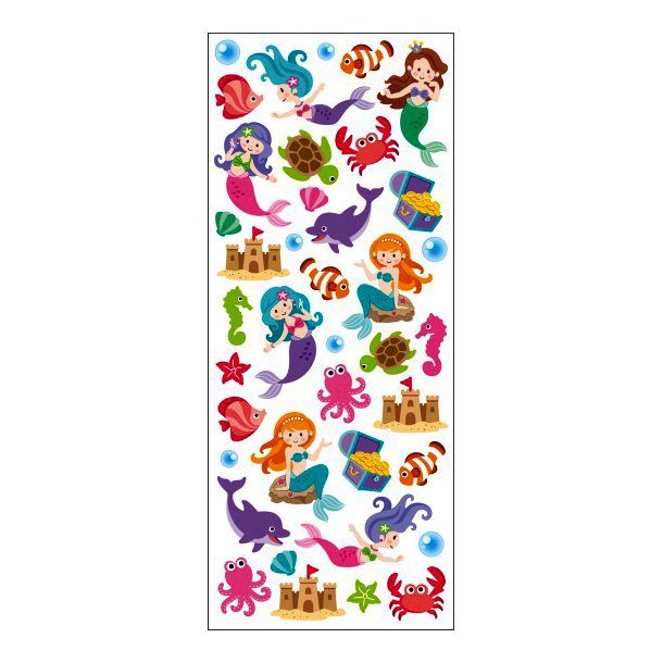 Stickers Holografisk Havfruer