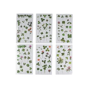 Stickers Transparent Blomster- 6 ark