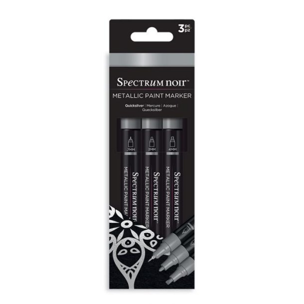 Spectrum Noir Metallic Paint Markers Quicksilver 