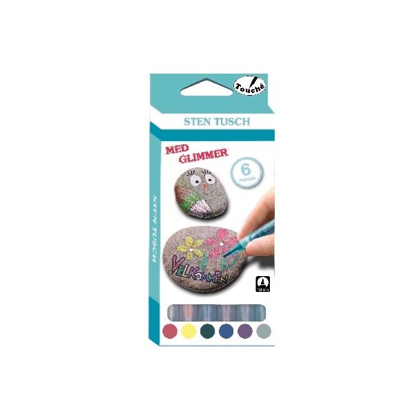 STEN TUSCH GLITTER 6STK