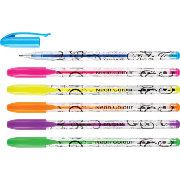 Gelpen Neon Farver 1mm