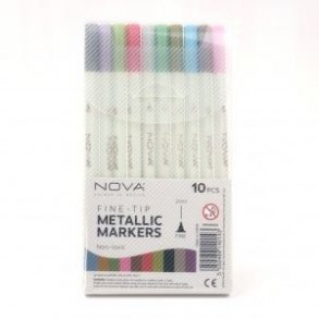 Nova Metallic Markers Fine-Tip 