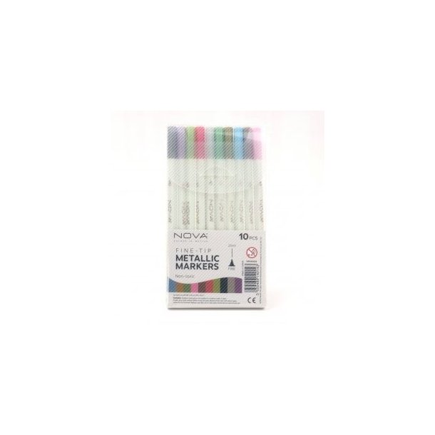  Nova Metallic Markers Fine-Tip 