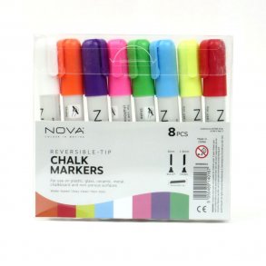 Nova Large Chalk Markers Reversible-Tip 