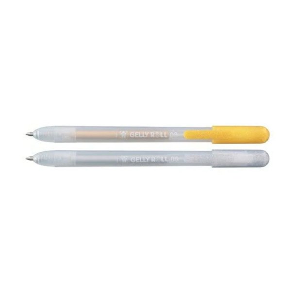 Sakura Gelly Roll Gel Pen Metallic Slv &amp; Guld - 08 Medium