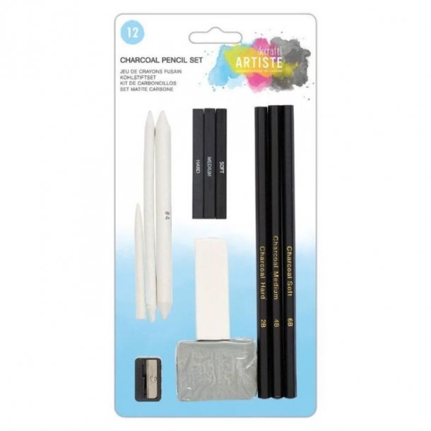 Docrafts Atiste Charcoal Pencil Set 12pk DOA856104