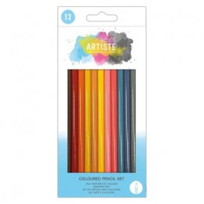 Docrafts Artiste Coloured Pencil Set 12pk DOA856102