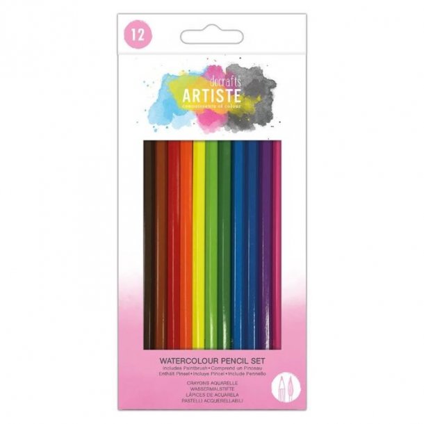 Docrafts Artiste  Watercolour Pencil Set 12pk DOA 856100