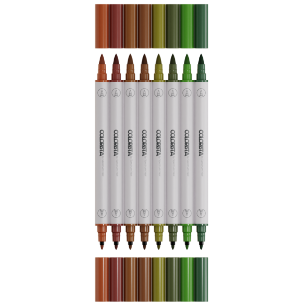 Colorista Art Marker Natural Tones 8 Stk