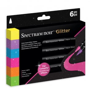 Spectrum Noir Glitter Marker Neon Lights 6 Stk