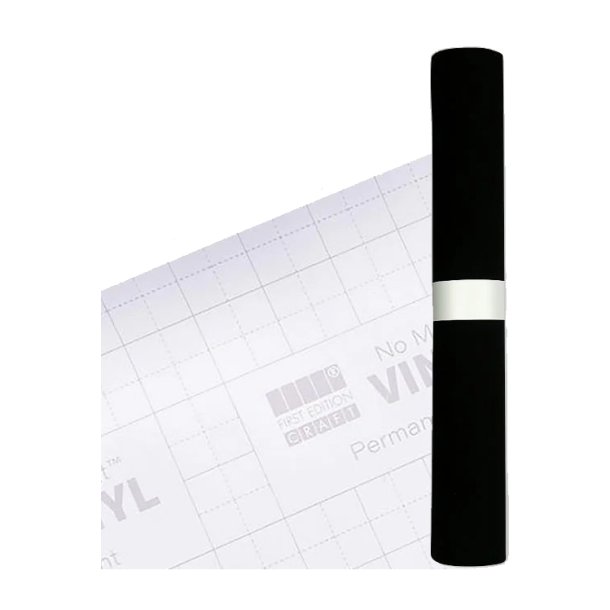 Vinyl Permanent Gloss / Hjglans Sort 33 x 91.4 cm