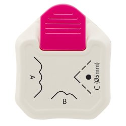 Vaessen Creative Punch 3 i 1 Corner / Hjrne Tag/Label 