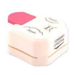 Vaessen Creative Punch 3 i 1 Corner / Hjrne Tag/Label 8-15-20mm
