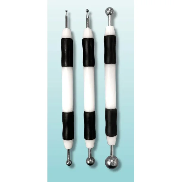 Embossing / Modellerings Pen 2-12 mm / 3 stk
