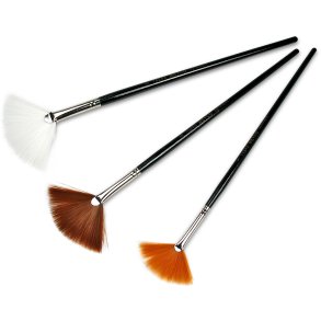 Fan Brush Vifte Pensel 3 stk