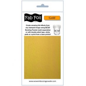 WOW Fab Foil Bright Gold - Lys Guld 10cmx1m W216-GLD01