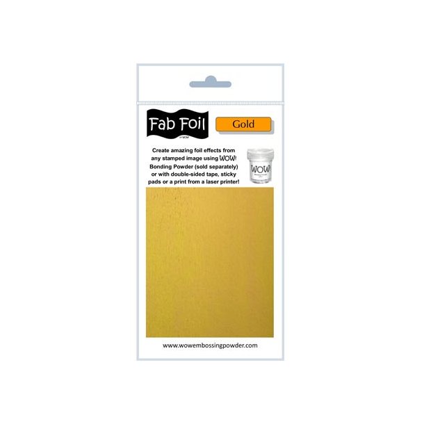 WOW Fab Foil Bright Gold - Lys Guld 10cmx1m W216-GLD01