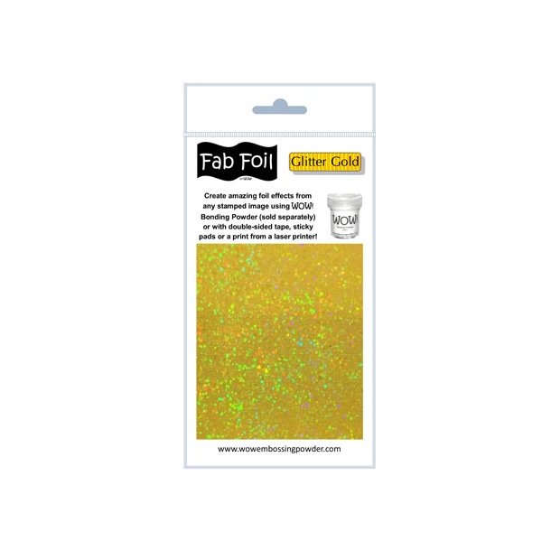 WOW Fab Foil Glitter Gold - Glitter Guld 10cmx1m W216-GG15