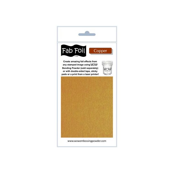 WOW Fab Foil Bright Copper - Lys Kobber 10cmx1m W216-COP30