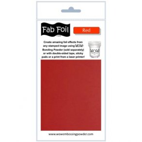 WOW Fab Foil Red - Rd 10cmx1m W216-RE80