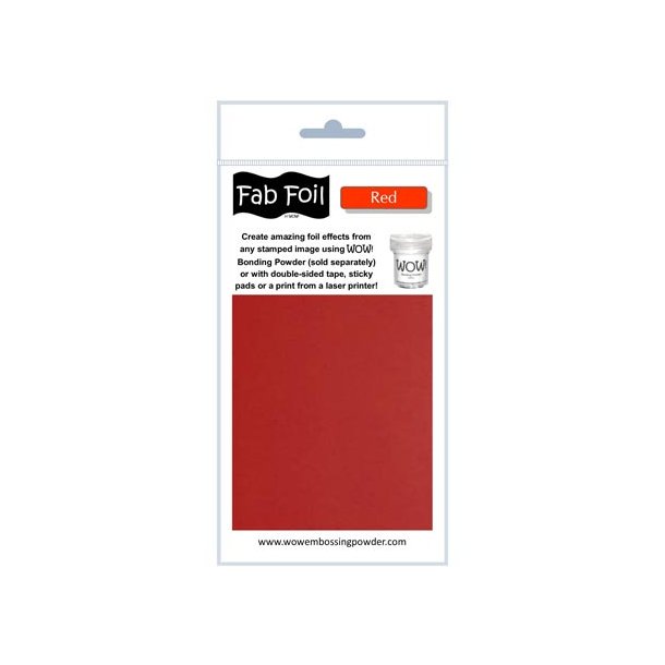 WOW Fab Foil Red - Rd 10cmx1m W216-RE80