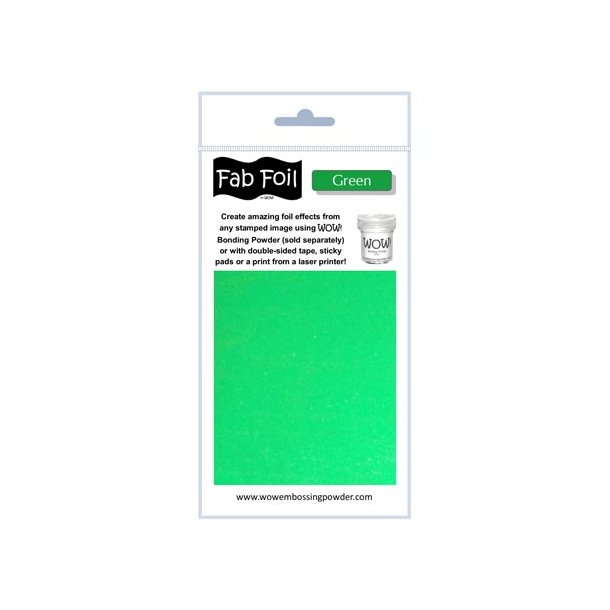 WOW Fab Foil Green - Grn 10cmx1m W216-GR80