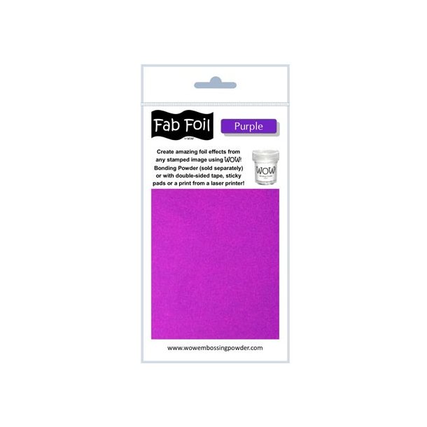 WOW Fab Foil Purple - Lilla 10cmx1m W216-PRP90 