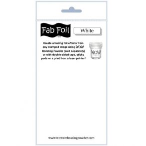 WOW Fab Foil Snow White - Sne Hvid 10cmx1m   W216-BW11